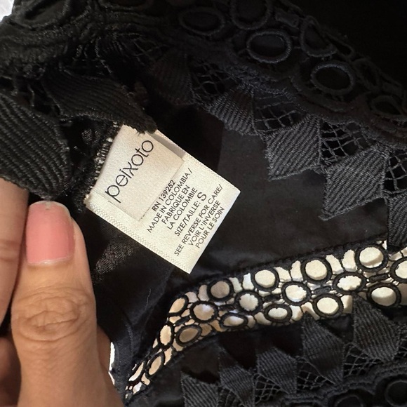 Anthropologie Peixoto Embroidered Lace Cover-Up Mini Dress size small - Picture 4 of 5